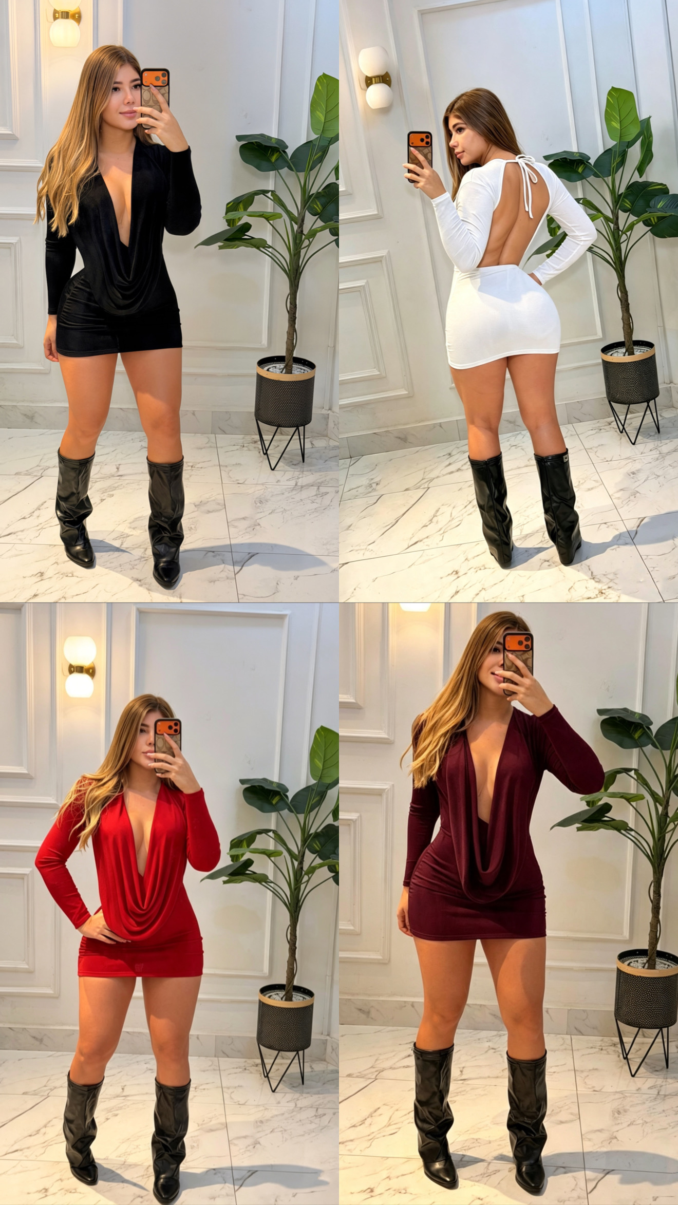 VESTIDO CAIDO LUNA LICRAPOP MANGA LARGA